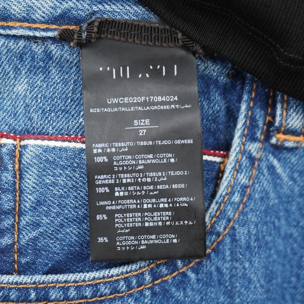 Unravel‎ Project Reversible Hybrid Jeans Women's 27 Shirt Overlay Deconstructed